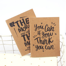 记事本外贸文具礼品a6牛皮纸封面小本子A5B5学习笔记本可加印logo