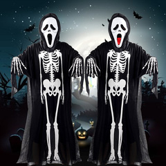 Skeleton Skeleton Ghost Costume Masquerade Costume Halloween Costume Clothes Adult Children Horror Mask