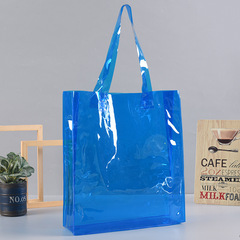 Personalized Laser PVC Tote Bags with Glitter and Pop Culture PVC Tote Bags, Transparent Plastic Shopping and Storage Bags Available for Printing