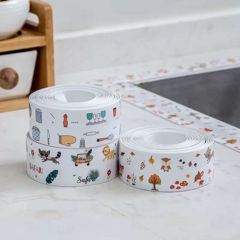 Готовые наклейки на швы для кухни и ванной комнаты, удерживающие полоски для воды в раковине, наклейки на угловые туалетные наклейки для раковины в ванной, самоклеящиеся наклейки на швы