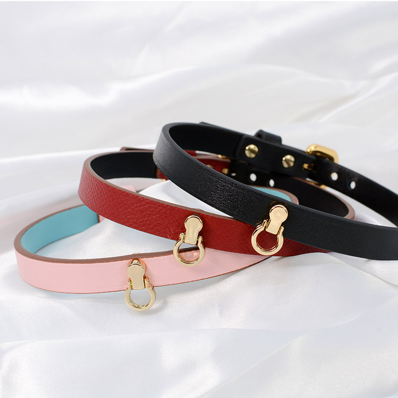 Smsex juguetes collar de perro esclavo gargantilla collar de piel de vaca K9 alternativa vinculante pareja Juguetes