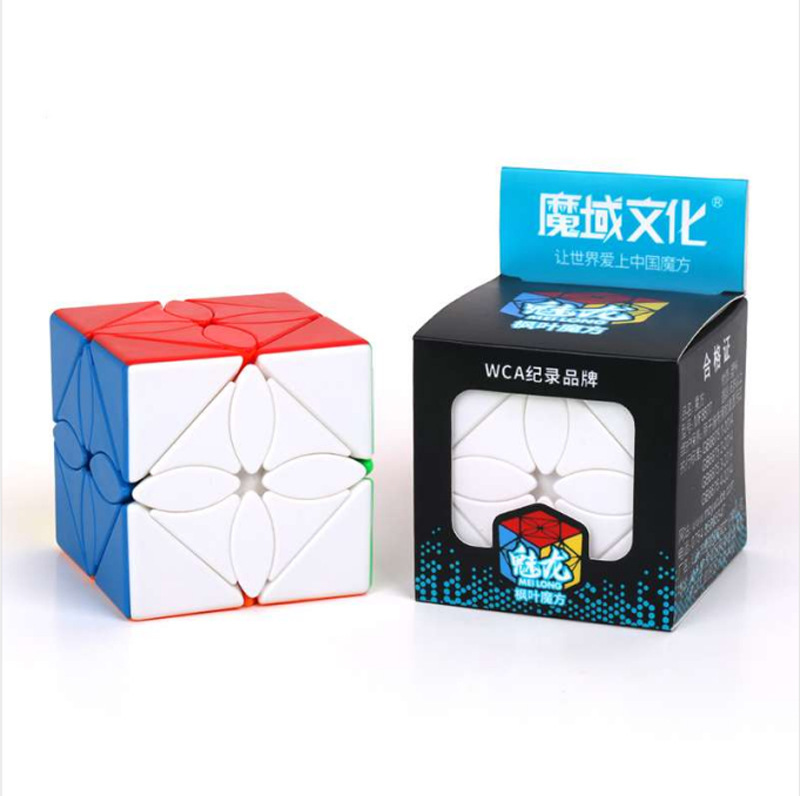 Moyu encantador en forma de dragón Cubo de Rubik pirámide Hoja de arce Estrella del Norte ciruela flor cinco Cubo de Rubik oblicuo espejo Viento Fuego Lun juguete