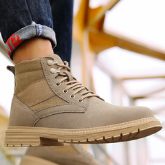 Cross-border labor safety shoes for men, construction site anti-punching, anti-piercing, high-top, wear-resistant, non-slip, soft, lightweight, safety protective work shoes