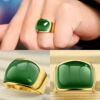 Fashionable synthesized ring suitable for men and women stainless steel, European style, simple and elegant design, cat's eye, wholesale