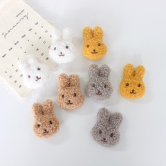 Cartoon Plush Teddy Rabbit Brooch Cute Doll Curly Rabbit Rabbit Bag Pin Shoes Socks Headwear Accessories