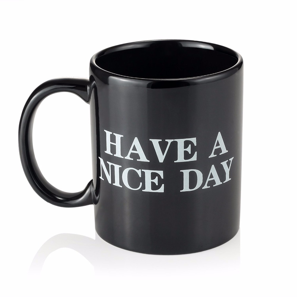 Have a nice day mug хороший день средний палец чашка кофе чашка чашка завтрак минималистская чашка молока