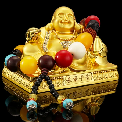 Ornaments, Ornaments, Alloy Maitreya: Car ornaments - full-metal-maitreya-eighteen-arhats-transfer-beads