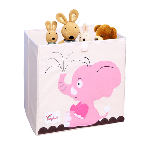 Storage box fabric children's toys household debris sorting box clothes wardrobe storage box foldable storage basket