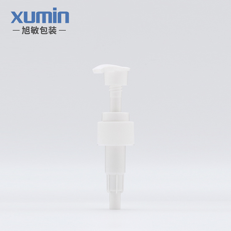 Xumin embalaje cosmético sub-botella 100mL botella de bomba de presión de rayas blancas botella de loción de plástico de 200ml en stock