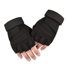 黑鹰半指战术手套作战防滑健身抗磨手套格斗防身军迷半截运动手套