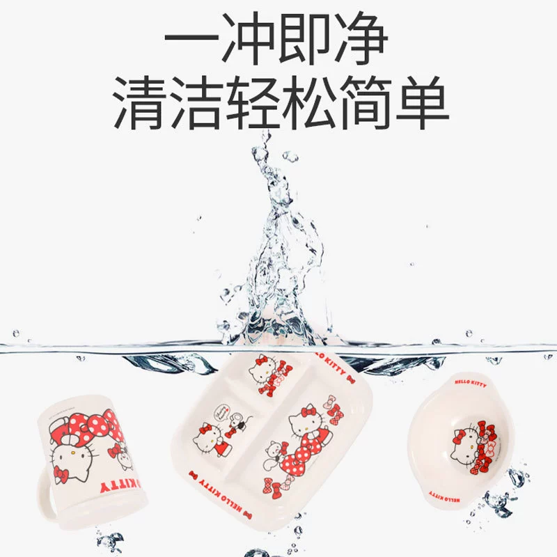 Hello kitty, подлинная детская качественная посуда, мультяшная тарелка для ужина, оптовая продажа