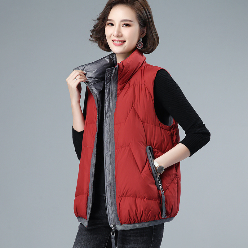[Clearance Sale] Plus Size Loose Fit Casual Down Vest, 2024 Winter New Korean Style Down Jacket