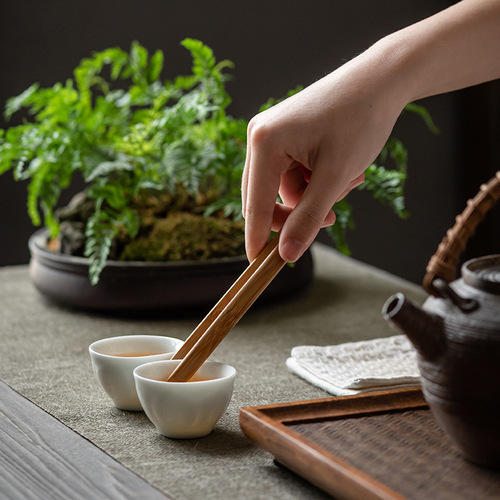 Handmade bamboo tea clips, anti-scalding bamboo clips, tweezers, tea clips, tea clips, tea ceremony spare parts, factory direct sales