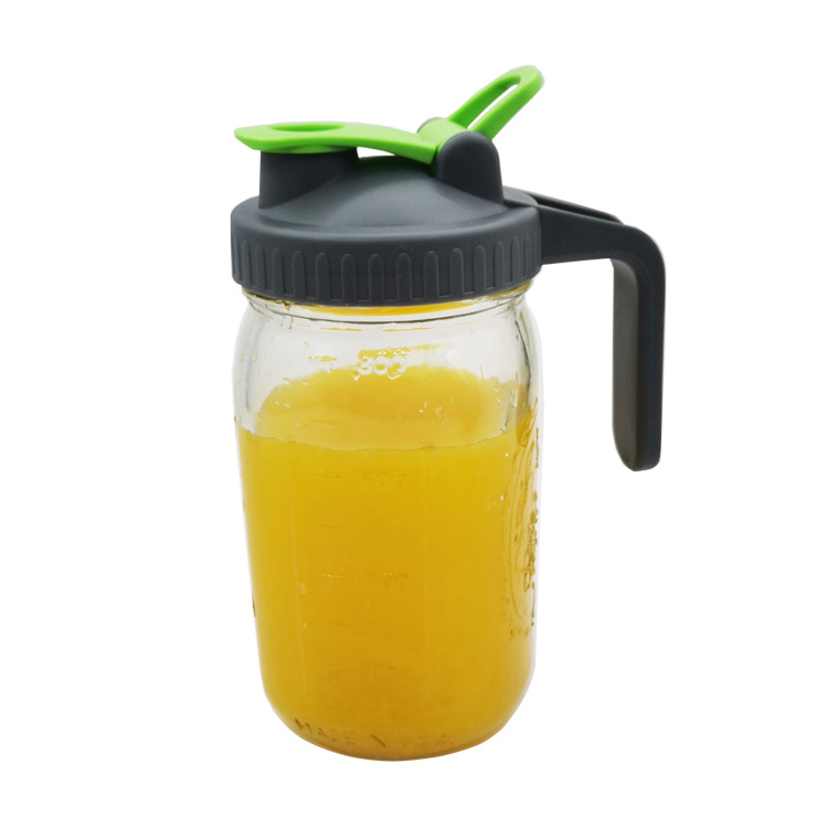 Mason tarro tapa Mason taza con mango sellado grande limón café té mermelada Mason botella mango tapa