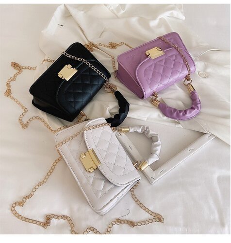 Summer small fresh bag women's fashion new trendy Korean style single shoulder crossbody small bag chain handbag