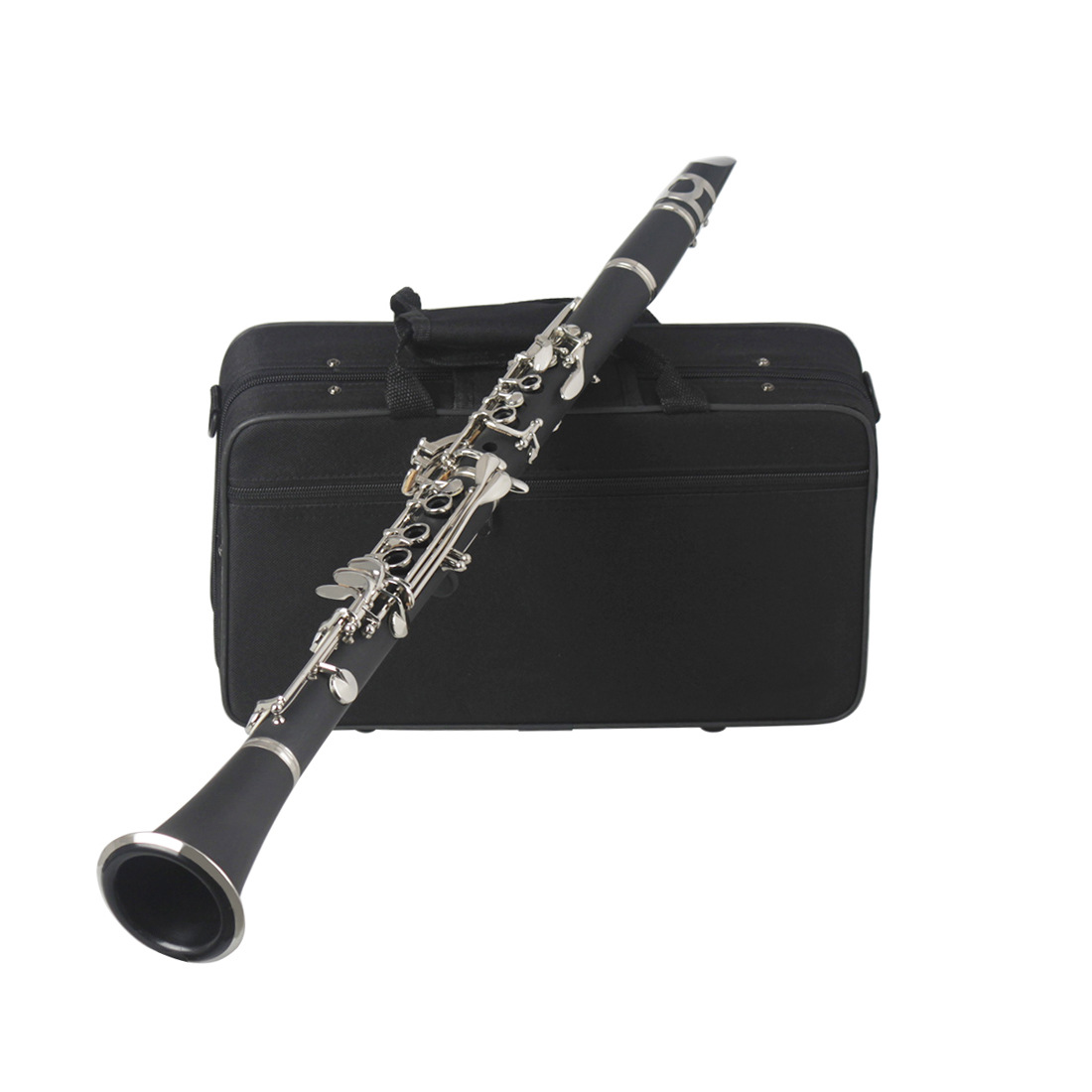 Clarinete en Si♭ de baquelita con 17 llaves, apto para principiantes, estudiantes y exámenes.