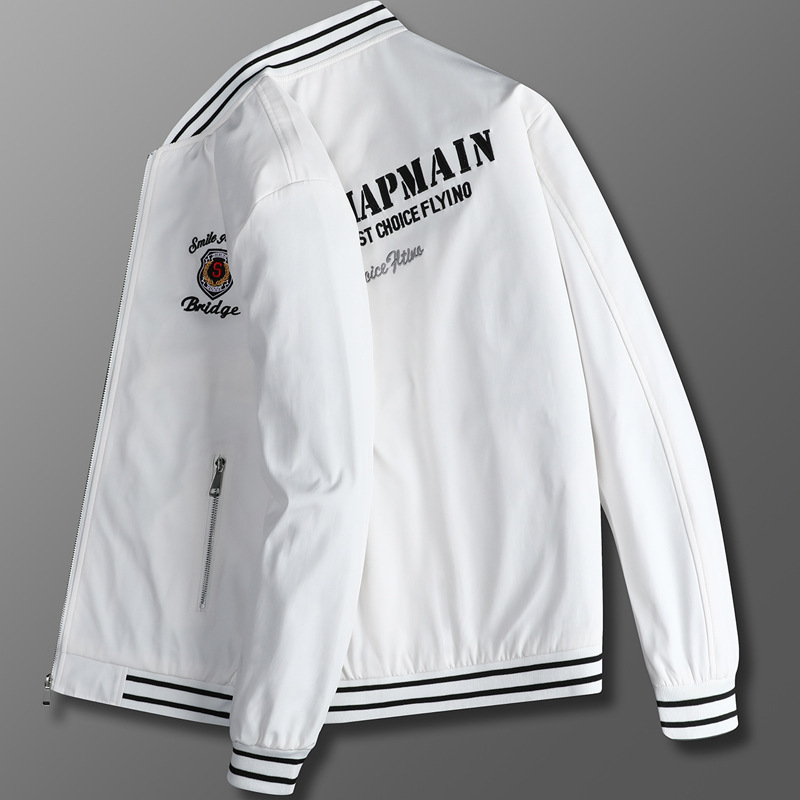 Letter Embroidered 2020 Autumn New Jacket Baseball Collar Men's Aviator Jacket Casual Fashion All-match Jacket Letter Embroidered 2020 Autumn New Jacket Baseball Collar Men's Aviator Jacket Casual Fashion All-match Jacket
