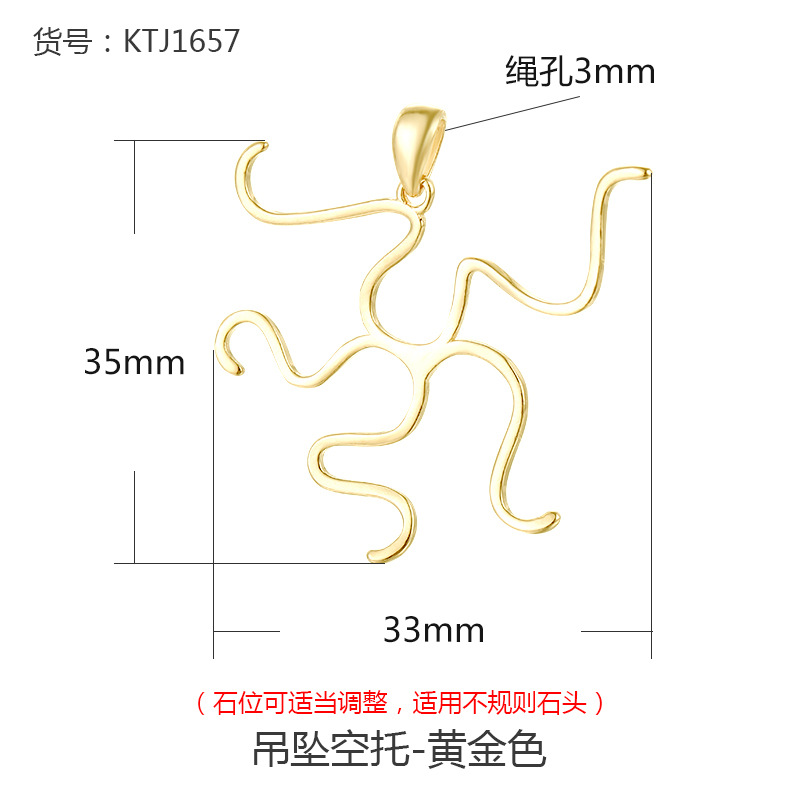 925 plata de ley para hombres y mujeres colgando togufa vacía oro diy cera de abejas ajustable soporte colgante arena oro turquesa con forma colgante soporte