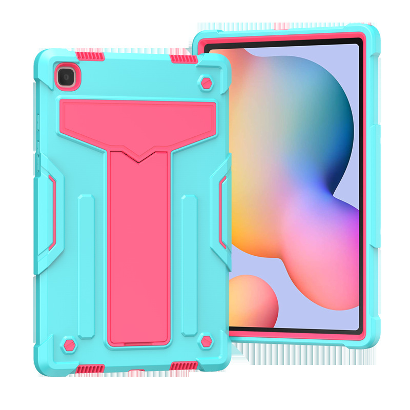 For Samsung Tab A7 2020 T500 robot silicone flat cover PC bracket shockproof T505 protective case