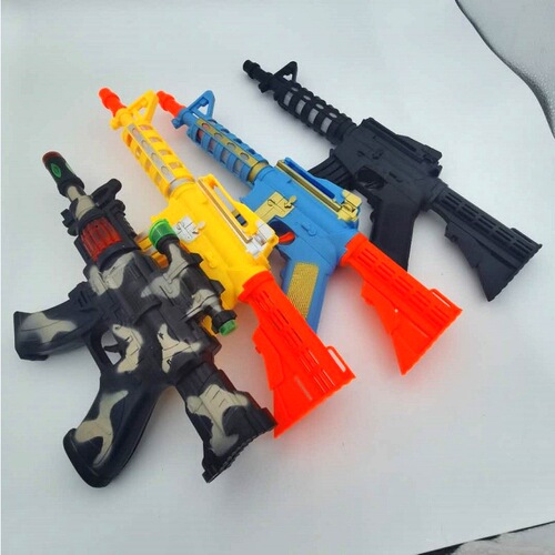 Electric toys music music gun wholesale children's educational toys luminous model toy gun street stall night market hot sale