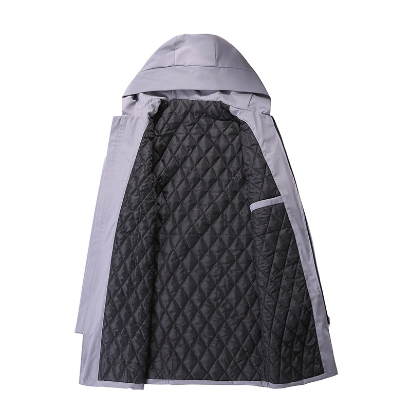 Chaqueta acolchada de algodón de invierno para hombres Youth Plus size suelta casual abrigo de longitud media moda con capucha engrosada abrigo de algodón acolchado ropa de hombre