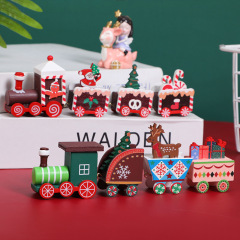 クリスマス創意小汽車百貨店のショーウインドーのデスクトップ装飾置物クリスマス子供プレゼントメーカー直販
