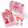 Children's hair accessory, set for princess, cute hairpins, hairgrip, Korean style, wholesale