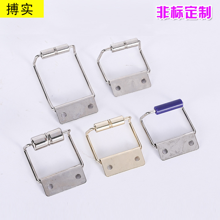 厂家批发滑轮扣五金配件弹簧文具盒扣环不锈钢耐腐蚀固定走