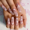 Nude nail stickers for manicure, waterproof removable fake nails for nails