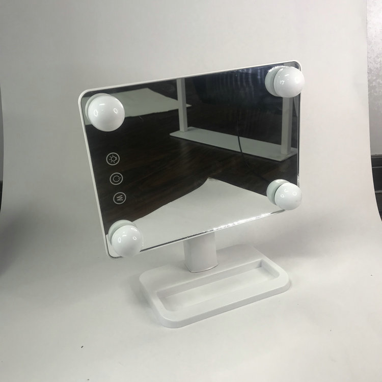 Espejo de lámpara atenuable unilateral led espejo de maquillaje con lámpara de moda red espejo de vestir de escritorio espejo de complemento de luz