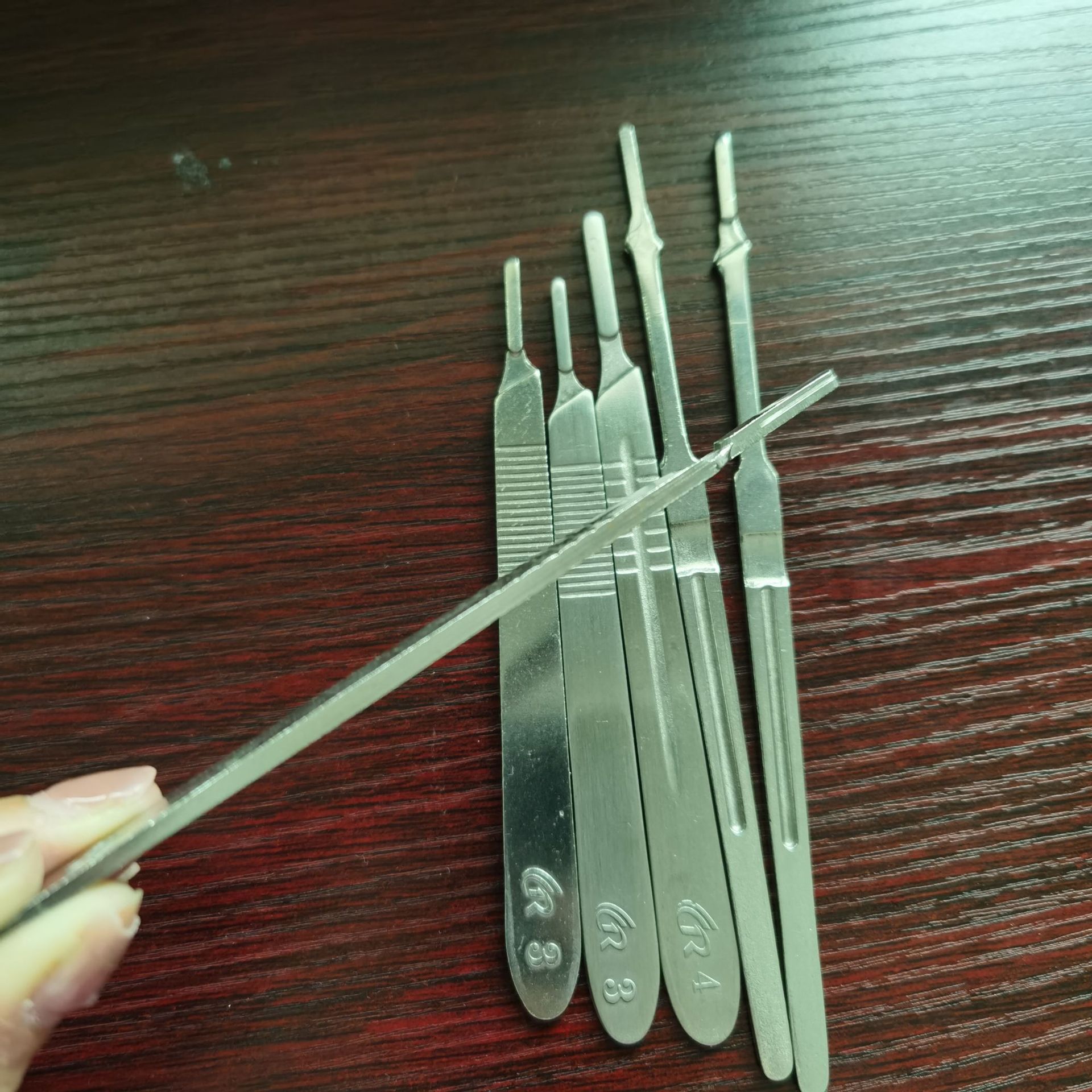 不锈钢手术刀柄 兽用刀柄 盆景雕刻刀柄 练习手术刀柄 维修刀柄工