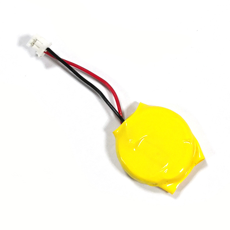 LIR2032充电纽扣电池lir锂离子电池LIR2032锂扣式电池加短端子线