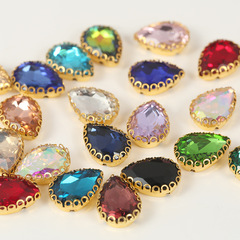 花邊包邊鑽 水滴玻璃爪鑽 防鈎掛花籃爪鑽 diy服飾閃手縫鑽