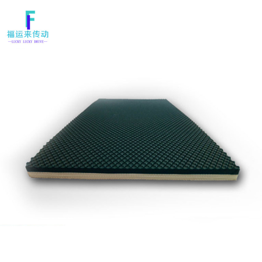 高尔夫花纹7.0mm输送带去毛刺机砂光机带铁件除锈金属抛光机皮带