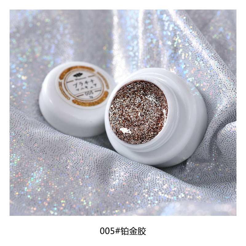 2022 nuevo flash japonés uñas arte de alta densidad de oro y plata platino oro pegamento dibujo dibujable pintado fototerapia pegamento para la tienda