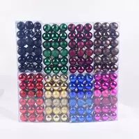 Ёлочные шарики на шарики, 4 см, коробка 36 штук, assorted цветов и отделок