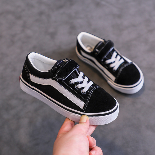 Children's canvas shoes, boys' cloth shoes, girls' sneakers, 2024 spring and autumn new style, versatile girls' shoes, primary and secondary school students' shoes