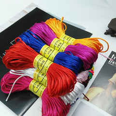 Line 6 20 meters Chinese knot braided wire children DIY hand braided wire red rope braided bracelet egg net egg wire