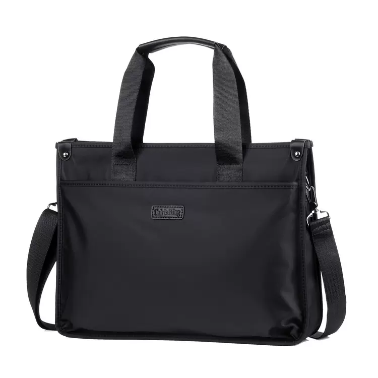 新款牛津布大容量手提包男士横款商务休闲多功能斜挎包男士电脑包