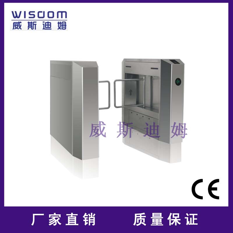 深圳厂家批发不锈钢防撞全自动摆闸小区刷卡人脸门禁系统通道闸机