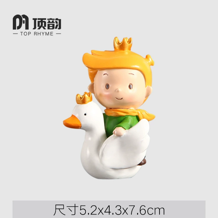 Prince cute handmade ornaments Valentine's Day cute desktop home cake DIY resin small ornaments crafts