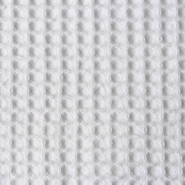 wholesale waffle fabric cotton warp knitted bathrobe fabric fabric for garment hotel bathrobe fabric blanket fabric