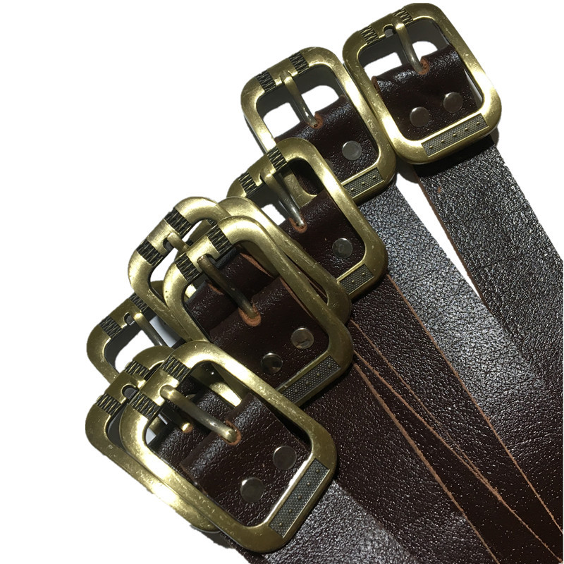 Men's coffee leather belt
