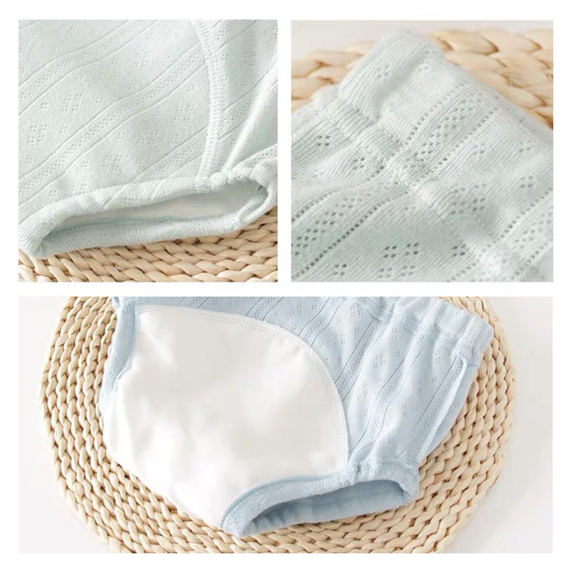 Baby Potty Training Pants, Diaper-Free, Washable, Pure Cotton, Breathable, Waterproof, Diaper Pants, Baby Learning Pants Wholesale 2