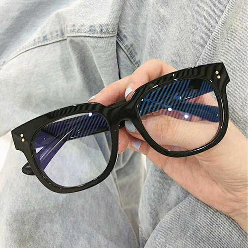 韩国经典黑框男士眼镜防蓝光可配近视2022新款眼镜框潮圆脸平光镜