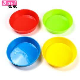 跨境 彩色墨碟调色盘 儿童美术绘画调色盒 4色易清洗工具美术用品