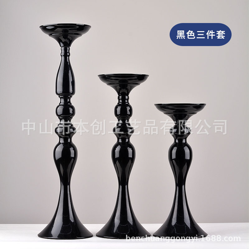 Accesorios de la boda guía carretera florero sirena Europea candelabro vela cena nórdico creativo vela titular Decoración