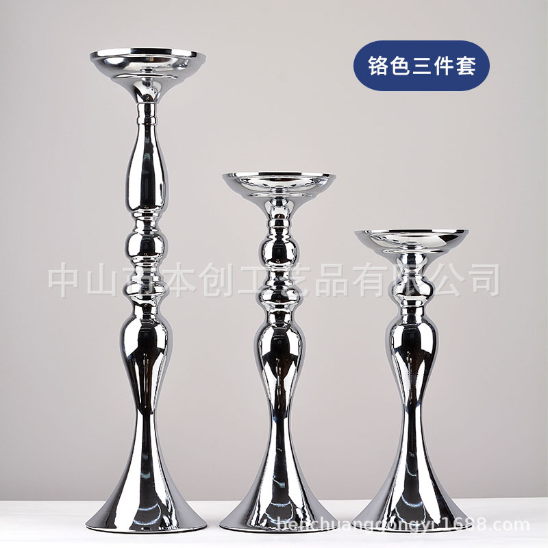 Accesorios de la boda guía carretera florero sirena Europea candelabro vela cena nórdico creativo vela titular Decoración