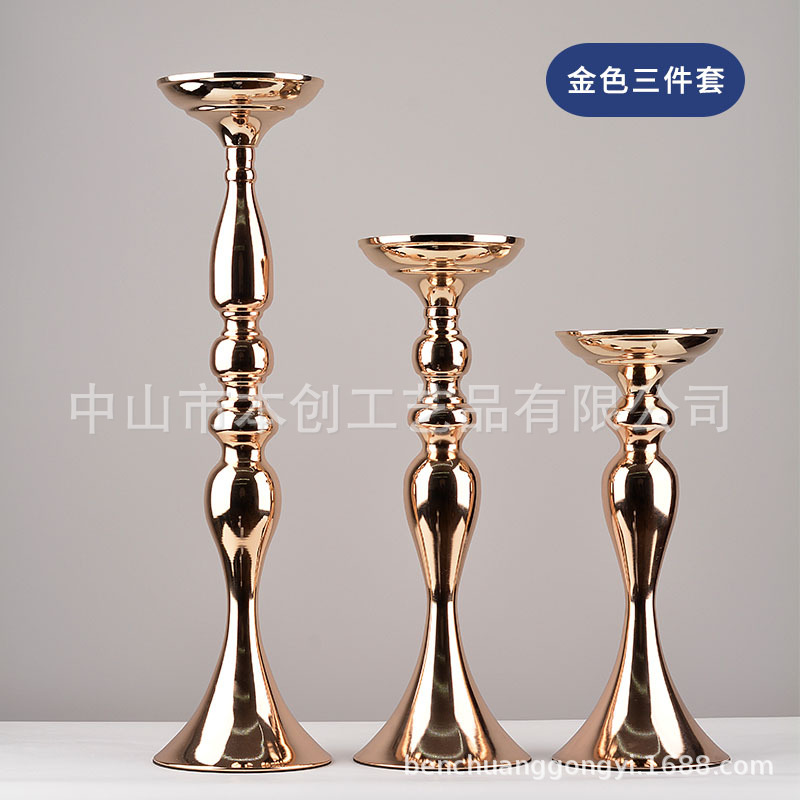 Accesorios de la boda guía carretera florero sirena Europea candelabro vela cena nórdico creativo vela titular Decoración