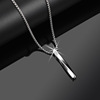 Spiral stainless steel, necklace, accessory, new collection, European style, wholesale